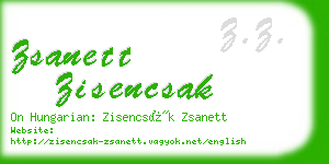 zsanett zisencsak business card